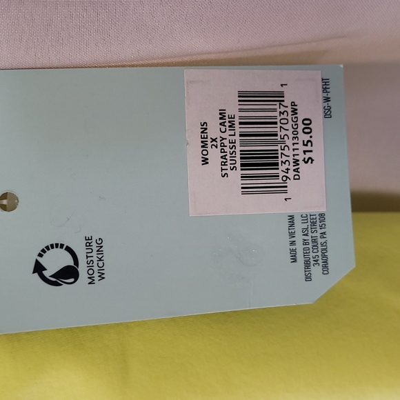 DCG Florescent Yellow Crop Tank Top Size 2X - Picture 8 of 12